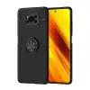 Xiaomi Poco X3 Kılıf Lopard Kamera Korumalı Yüzüklü Standlı Koruyucu Orjinal Kalite Ravel