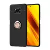 Xiaomi Poco X3 Kılıf Lopard Kamera Korumalı Yüzüklü Standlı Koruyucu Orjinal Kalite Ravel