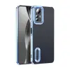 Xiaomi Redmi Note 12s Kamera Lens Korumalı Şeffaf Renkli Logo Gösteren Omega Kapak