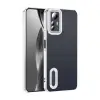 Xiaomi Redmi Note 12s Kamera Lens Korumalı Şeffaf Renkli Logo Gösteren Omega Kapak
