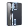 Xiaomi Redmi Note 12s Kamera Lens Korumalı Şeffaf Renkli Logo Gösteren Omega Kapak