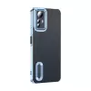 Xiaomi Redmi Note 12s Kamera Lens Korumalı Şeffaf Renkli Logo Gösteren Omega Kapak