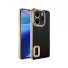 Xiaomi Redmi Note 14 4g Kamera Lens Korumalı Şeffaf Renkli Logo Gösteren Omega Kapak