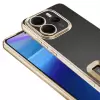Xiaomi Redmi Note 14 4g Kamera Lens Korumalı Şeffaf Renkli Logo Gösteren Omega Kapak