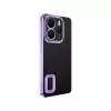 Xiaomi Redmi Note 14 4g Kamera Lens Korumalı Şeffaf Renkli Logo Gösteren Omega Kapak