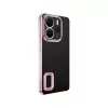 Xiaomi Redmi Note 14 4g Kamera Lens Korumalı Şeffaf Renkli Logo Gösteren Omega Kapak