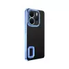 Xiaomi Redmi Note 14 4g Kamera Lens Korumalı Şeffaf Renkli Logo Gösteren Omega Kapak