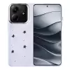 Xiaomi Redmi Note 14 4g Kılıf Airbag Tasarımlı Simli Şeffaf Lopard Kutup Kapak