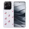 Xiaomi Redmi Note 14 4g Kılıf Airbag Tasarımlı Simli Şeffaf Lopard Kutup Kapak