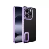 Xiaomi Redmi Note 14 5g Kamera Lens Korumalı Şeffaf Renkli Logo Gösteren Omega Kapak