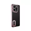 Xiaomi Redmi Note 14 5g Kamera Lens Korumalı Şeffaf Renkli Logo Gösteren Omega Kapak