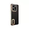 Xiaomi Redmi Note 14 5g Kamera Lens Korumalı Şeffaf Renkli Logo Gösteren Omega Kapak