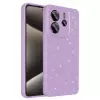 Xiaomi Redmi Note 14 5g Kılıf Simli Işılıtılı Renkli Parlak Kamera Korumalı Silikon Kapak Koton