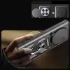 Xiaomi Redmi Note 14 Pro 4g Kılıf Magnetik Standlı Kamera Korumalı Lopard Sürgülü Kamera Korumalı Yüzüklü Tasarım Armor Vega