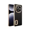 Xiaomi Redmi Note 14 Pro 5g Kamera Lens Korumalı Şeffaf Renkli Logo Gösteren Omega Kapak