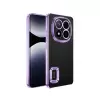 Xiaomi Redmi Note 14 Pro 5g Kamera Lens Korumalı Şeffaf Renkli Logo Gösteren Omega Kapak