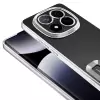 Xiaomi Redmi Note 14 Pro 5g Kamera Lens Korumalı Şeffaf Renkli Logo Gösteren Omega Kapak
