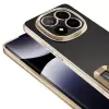 Xiaomi Redmi Note 14 Pro 5g Kamera Lens Korumalı Şeffaf Renkli Logo Gösteren Omega Kapak