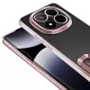Xiaomi Redmi Note 14 Pro 5g Kamera Lens Korumalı Şeffaf Renkli Logo Gösteren Omega Kapak