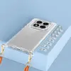 Xiaomi Redmi Note 14 Pro 5g Kılıf Airbagli Takılabilir Askı Aparatlı Lopard Snap Silikon Kapak