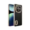 Xiaomi Redmi Note 14 Pro Plus Kamera Lens Korumalı Şeffaf Renkli Logo Gösteren Omega Kapak
