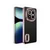 Xiaomi Redmi Note 14 Pro Plus Kamera Lens Korumalı Şeffaf Renkli Logo Gösteren Omega Kapak