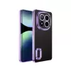 Xiaomi Redmi Note 14 Pro Plus Kamera Lens Korumalı Şeffaf Renkli Logo Gösteren Omega Kapak