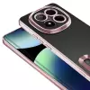 Xiaomi Redmi Note 14 Pro Plus Kamera Lens Korumalı Şeffaf Renkli Logo Gösteren Omega Kapak
