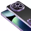Xiaomi Redmi Note 14 Pro Plus Kamera Lens Korumalı Şeffaf Renkli Logo Gösteren Omega Kapak