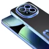 Xiaomi Redmi Note 14 Pro Plus Kamera Lens Korumalı Şeffaf Renkli Logo Gösteren Omega Kapak