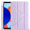Xiaomi Redmi Pad Se 8.7 Kılıf Lopard Tri Folding Kalem Bölmeli Standlı Kılıf