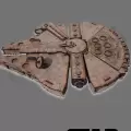 3d Ahşap Puzzle Star Wars Millennium Falcon Yapboz Savaş Uzay Gemisi Puzzle Hobi Seti ve Yapıştırıcı