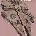 3d Ahşap Puzzle Star Wars Millennium Falcon Yapboz Savaş Uzay Gemisi Puzzle Hobi Seti ve Yapıştırıcı