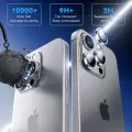 Apple İphone 16 Pro Max Lens Kamera Koruyucu Premium Safir Parmak İzi Bırakmayan CL-12