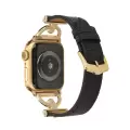 Apple Watch Seri 10 46mm KRD-53 Deri Kordon - Göz Alıcı Şıklık ve Dayanıklılık