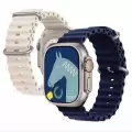 Apple Watch 46mm 10 Serisi Metal Toka Silikon Kordon Premium Ocean