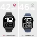 Apple Watch 10 Serisi 42mm Taşlı Kılıf Sert Pc Kasa Koruma Kasa Koruyucu Gard 05