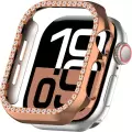 Apple Watch 10 Serisi 42mm Taşlı Kılıf Sert Pc Kasa Koruma Kasa Koruyucu Gard 05