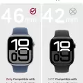 Apple Watch 10 Serisi 42mm Taşlı Kılıf Sert Pc Kasa Koruma Kasa Koruyucu Gard 05