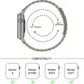 Apple Watch 10. Seri 46mm Silikon Tırtıklı Kordon Strap Kayış Krd-122 Siyah-Yeşil-Kahve-Turuncu