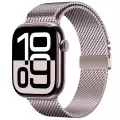 Apple Watch 7 41mm Metal İnce Spor Premium Hasır Kordon Krd-121