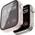 8 Adet Apple Watch Serisi 10 46mm Sert Kılıf & Ekran Koruyucu Kırmızı Siyah Pembe Gold Şeffaf Beyaz Lacivert Yeşil Kombin Dostu Set