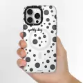 Apple İphone 13 Pro Max Kılıf Magsafe Şarj  Polka Dot Desenli Youngkit Spots Series Kapak