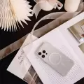 Apple İphone 14 Kılıf Magsafe Şarj Özellikli Simli Arka Yüzey Coehl Lumino Kapak
