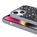 Apple iPhone 14 Kılıf Parlak Taşlı Tasarım Lopard Pırlanta Kapak