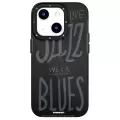 Apple İphone 14 Kılıf Şeffaf Renkli Yazı Temalı Tasarım Youngkit Jazz Serisi Kapak
