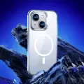 Apple İphone 14 Kılıf Magsafe Şarj Özellikli Cam Yüzey Benks Electroplated Kapak