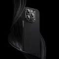 Apple İphone 14 Pro Kılıf Karbon Fiber Benks 600d Essential Kevlar Kapak
