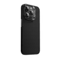 Apple İphone 14 Pro Kılıf Magsafe Şarj Özellikli Karbon Fiber Benks Mfm Lisanslı 600d Essential Kevlar Kapak
