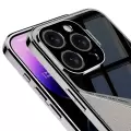 Apple iPhone 14 Pro Kılıf Ultra İnce Kamera Korumalı PC + Deri Arka Yüzey  X-Pro Kapak